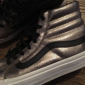 Vans gold high tops sneakers women’s